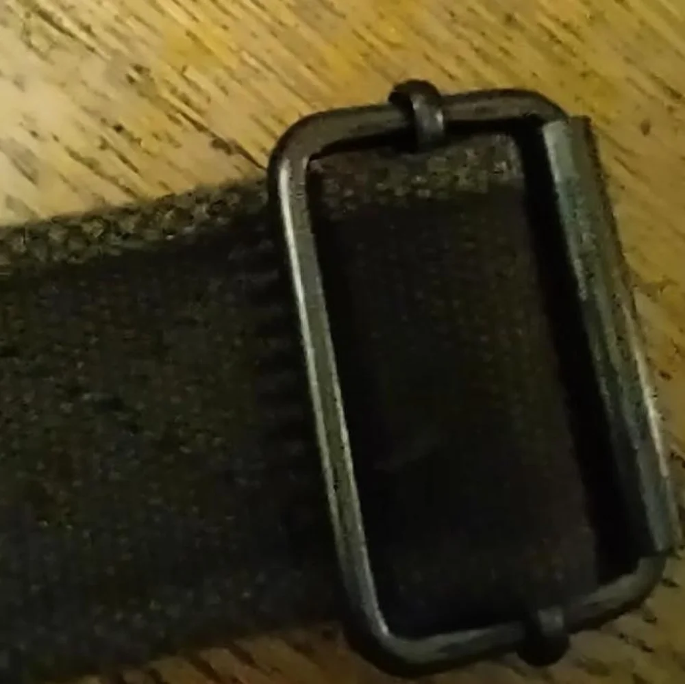 grey alternative aesthetic canvas belt with two buckles 42 in